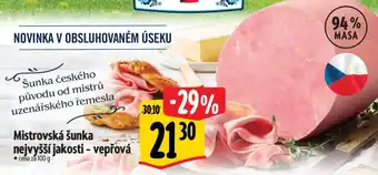 Albert Mistrovská šunka nejvyšší jakosti - vepřová nabídka