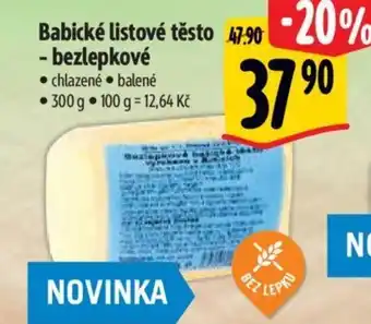 Albert Babické listové těsto - bezlepkové nabídka