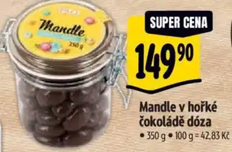 Albert Mandle v hořké čokoládě dóza nabídka