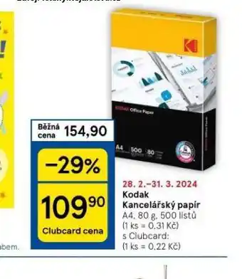 Tesco Kodak kancelářský papír nabídka