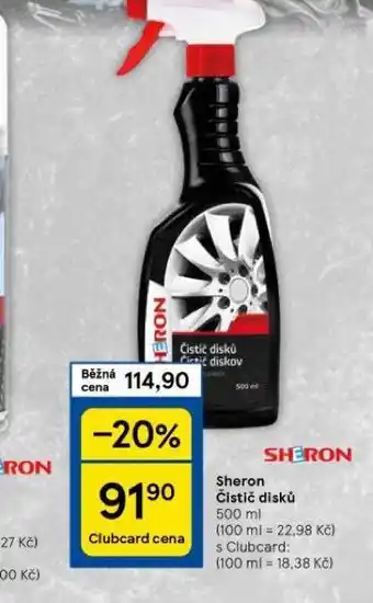 Tesco Sheron čistič disků nabídka