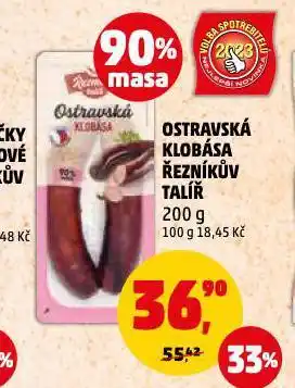 Penny Market Ostravská klobása nabídka