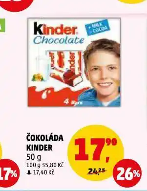 Penny Market Čokoláda kinder nabídka