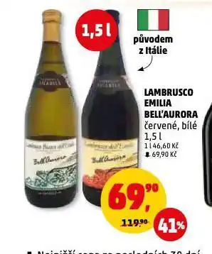 Penny Market Lambrusco emilia bell'aurora nabídka