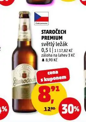 Penny Market Pivo staročech nabídka
