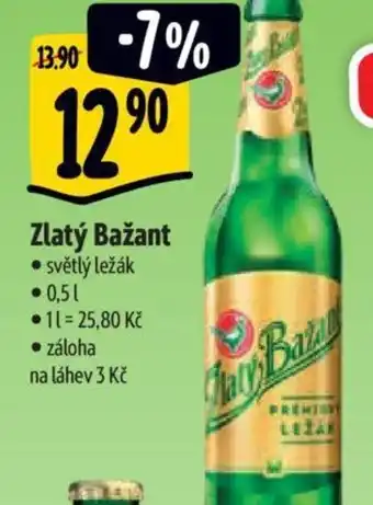 Albert Zlatý Bažant 0.5L nabídka