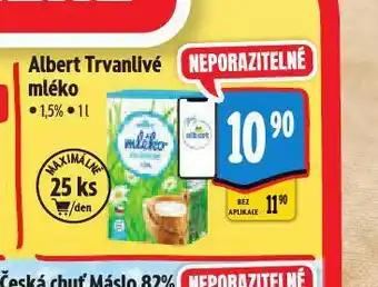Albert Trvanlivé mléko 1,5% nabídka