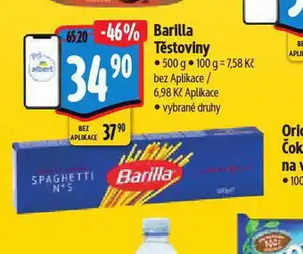 Albert Barilla těstoviny nabídka