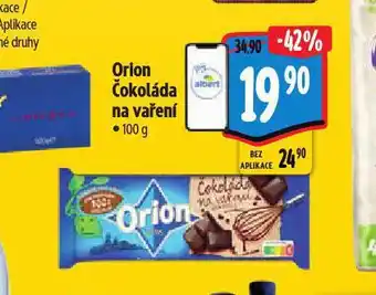 Albert Orion čokoláda na vaření nabídka