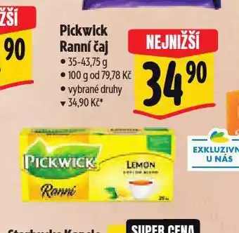 Albert Pickwick ranní čaj nabídka