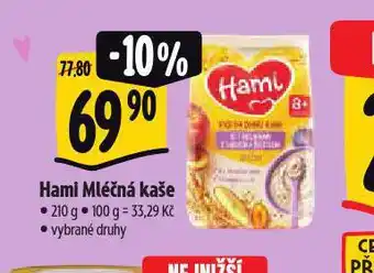 Albert Hami mléčná kaše nabídka