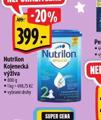 Albert Nutrilon kojenecká výživa nabídka