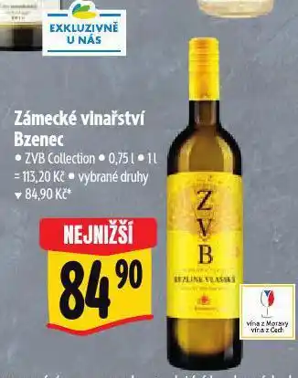 Albert Zámecké vinařství bzenec nabídka