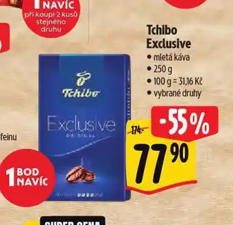 Albert Tchibo exclusive mletá káva nabídka
