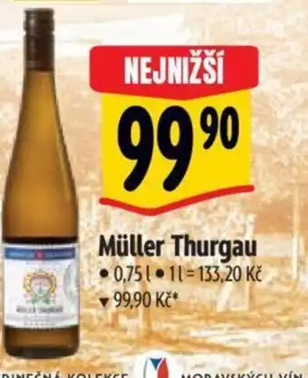 Albert Müller Thurgau 0.75L nabídka