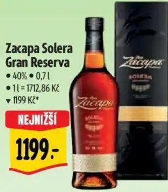 Albert Zacapa Solera Gran Reserva 0.7L nabídka