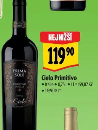 Albert Cielo Primitivo 0.75L nabídka