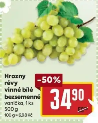 Billa Hrozny révy vinné bílé bezsemenné nabídka