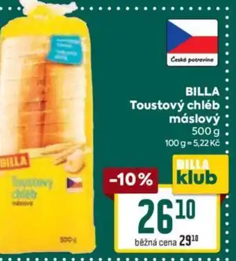 Billa BILLA Toustový chléb máslový nabídka