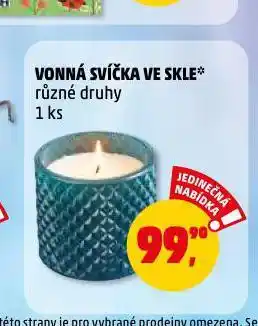 Penny Market Vonná svíčka ve skle nabídka