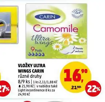 Penny Market Carin vložky nabídka