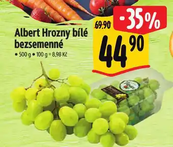 Albert Hrozny bílé bezsemenné nabídka