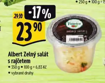 Albert Zelný salát s rajčetem nabídka