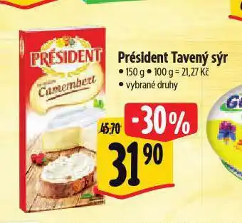 Albert Président tavený sýr nabídka