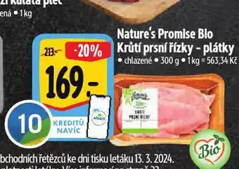 Albert Bio krůtí prsní řízky nabídka