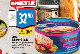 Albert Giana tuňákový salát nabídka