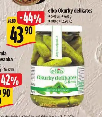 Albert Efko okurky nabídka