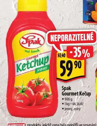 Albert Spak gourmet kečup nabídka
