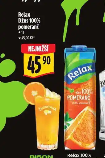 Albert Relax 100% džus nabídka