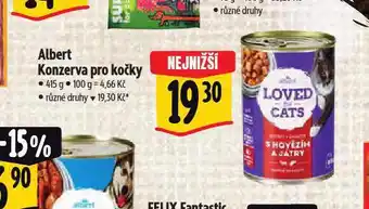 Albert Konzerva pro kočky nabídka