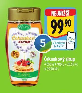 Albert Čekankový sirup nabídka