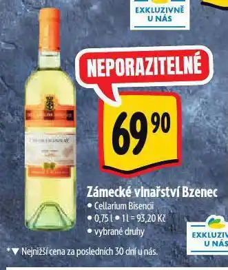 Albert Zámecké vinařství bzenec nabídka