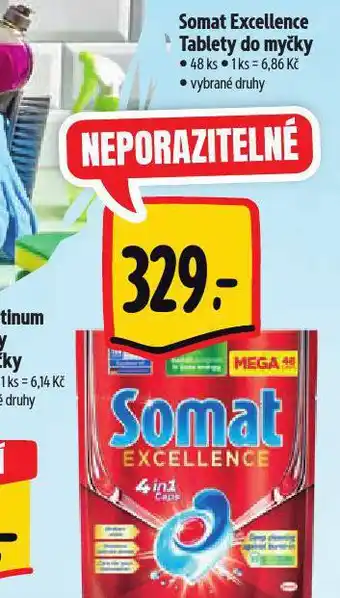 Albert Somat excellence tablety do myčky nabídka