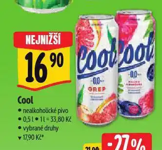 Albert Cool nealkoholické pivo nabídka