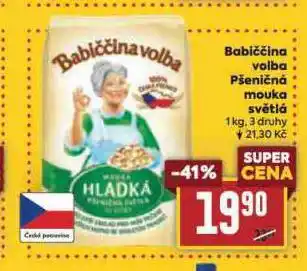 Billa Mouka světlá nabídka