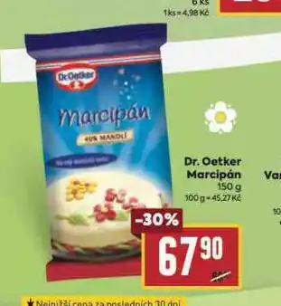 Billa Dr. oetker marcipán nabídka