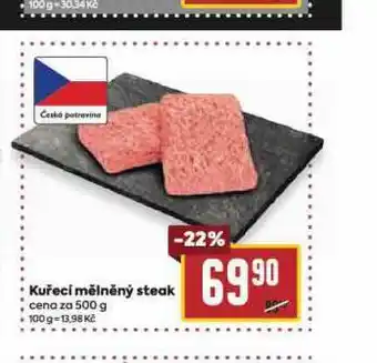 Billa Kuřecí mělněný steak nabídka