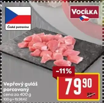 Billa Vepřový guláš porcovaný nabídka