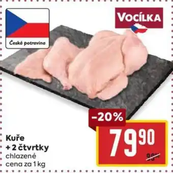 Billa Kuře +2 čtvrtky nabídka