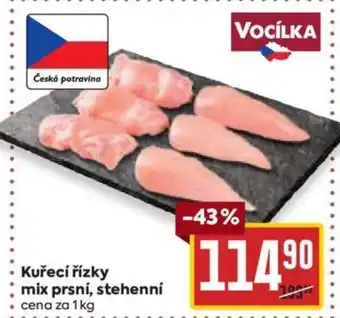 Billa Kuřecí řízky mix prsní, stehenní nabídka