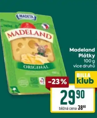 Billa Madeland Plátky nabídka