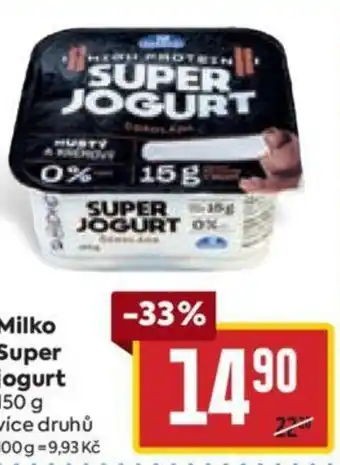 Billa Milko Super jogurt nabídka