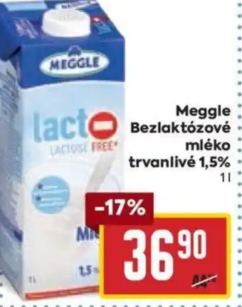 Billa Meggle Bezlaktózové mléko trvanlivé 1,5% 1L nabídka