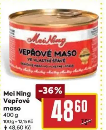 Billa Mei Ning Vepřové maso nabídka