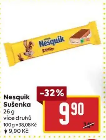 Billa Nesquik Sušenka nabídka