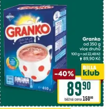 Billa Granko nabídka